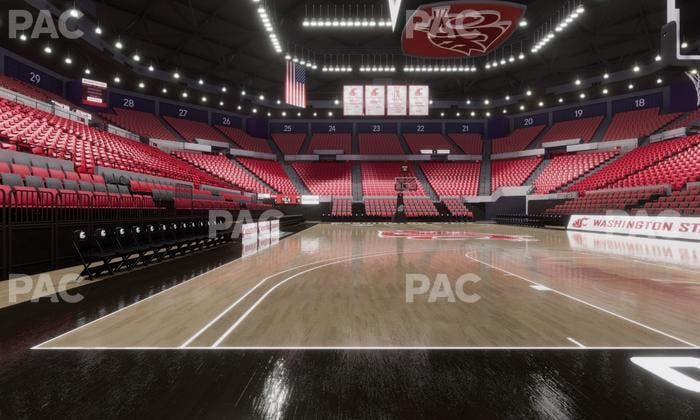 Beasley Coliseum - Section Baseline 2 Seat View