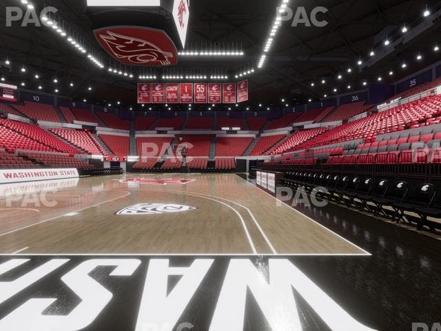 Beasley Coliseum - Section Baseline 3 Seat View