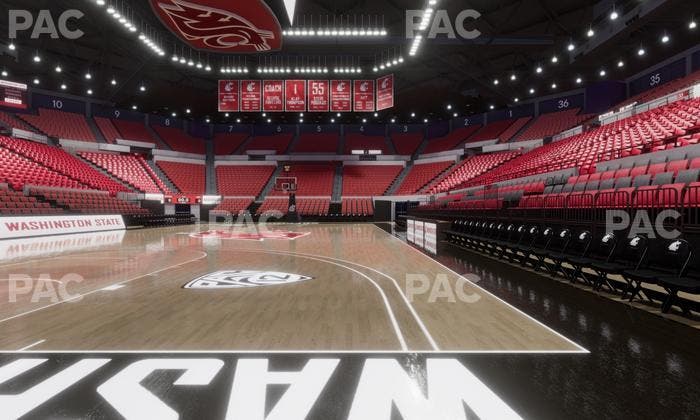 Beasley Coliseum - Section Baseline 3 Seat View