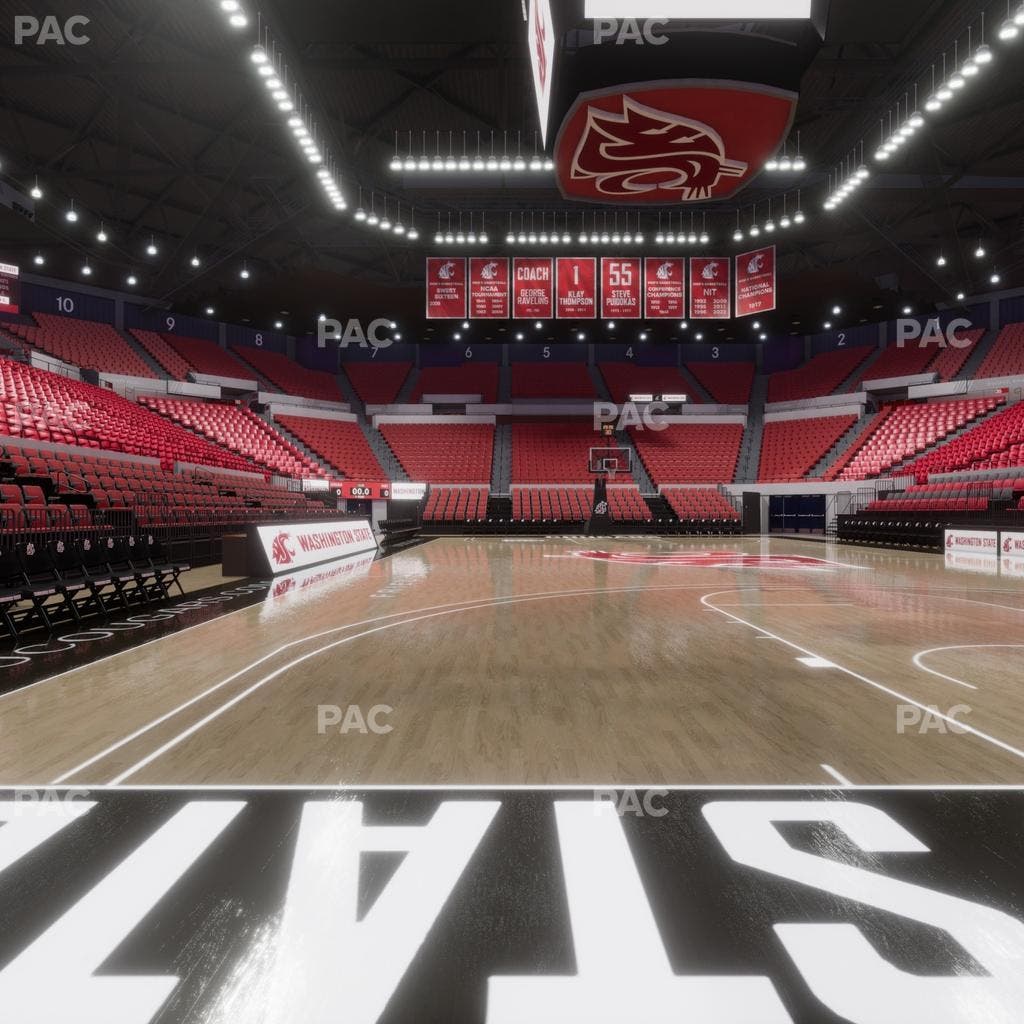 Beasley Coliseum - Section Baseline 4 Seat View