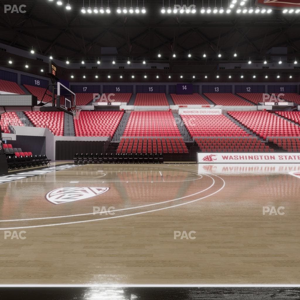 Beasley Coliseum - Section Courtside Seat View