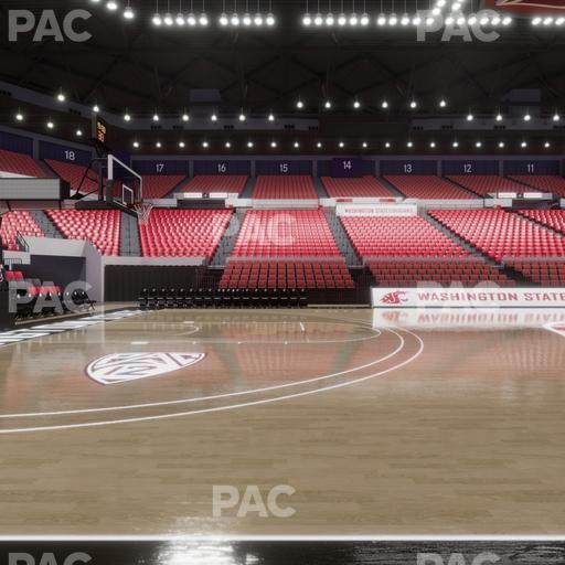 Beasley Coliseum - Section Courtside Seat View