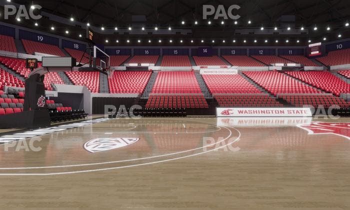 Beasley Coliseum - Section Courtside Seat View