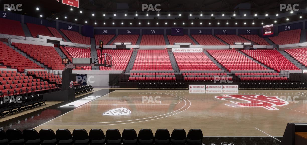 Beasley Coliseum - Section Lower 13 Seat View