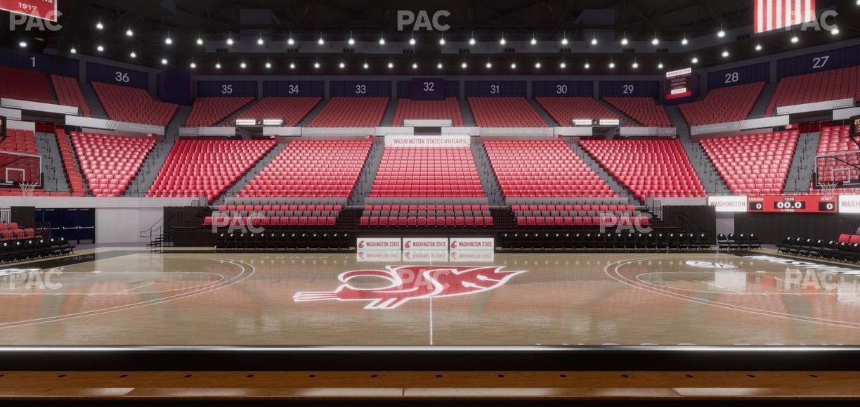 Beasley Coliseum - Section Lower 14 Seat View