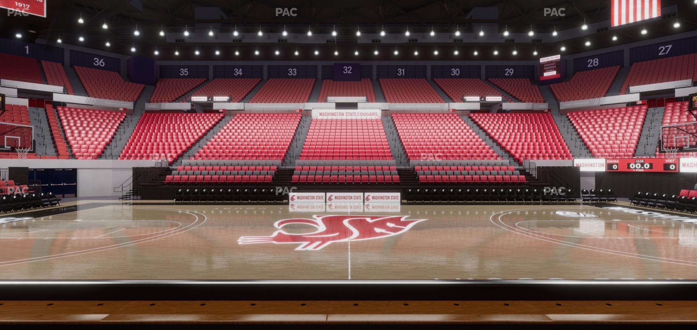 Beasley Coliseum - Section Lower 14 Seat View