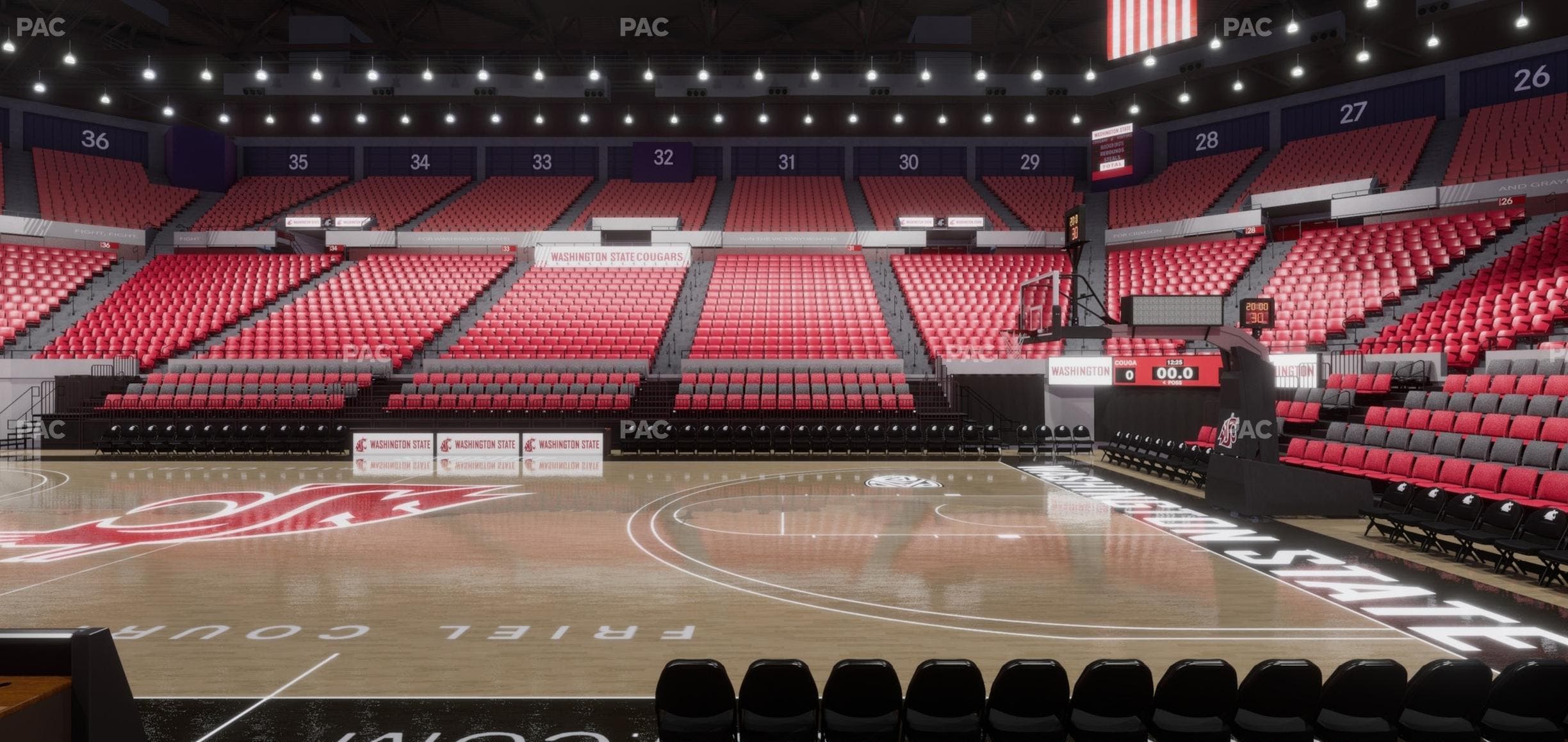 Beasley Coliseum - Section Lower 15 Seat View