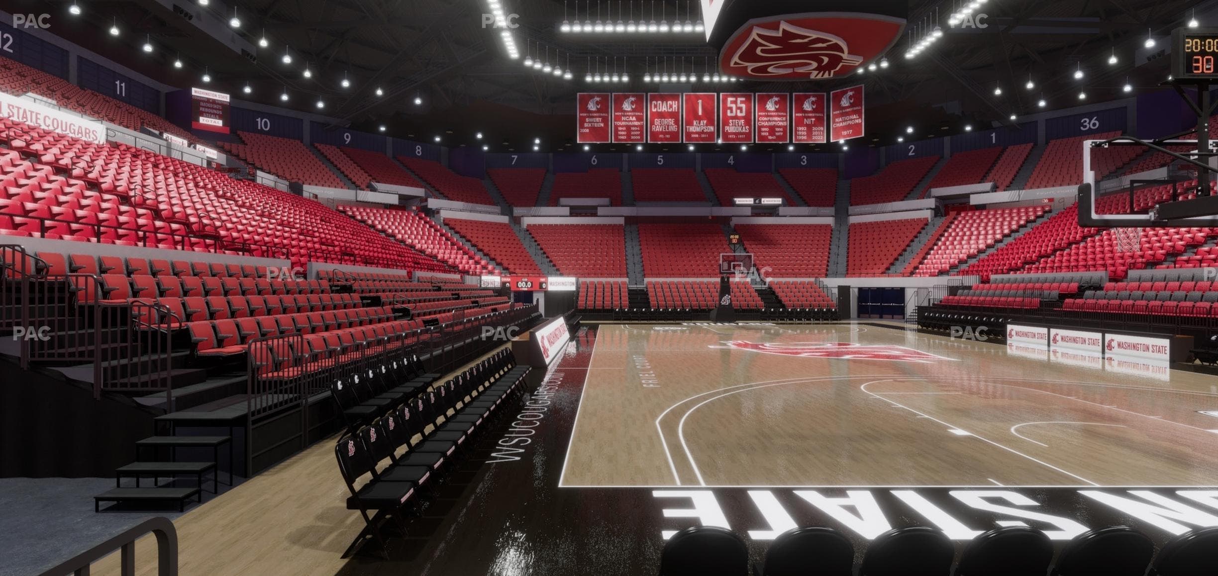 Beasley Coliseum - Section Lower 22 Seat View