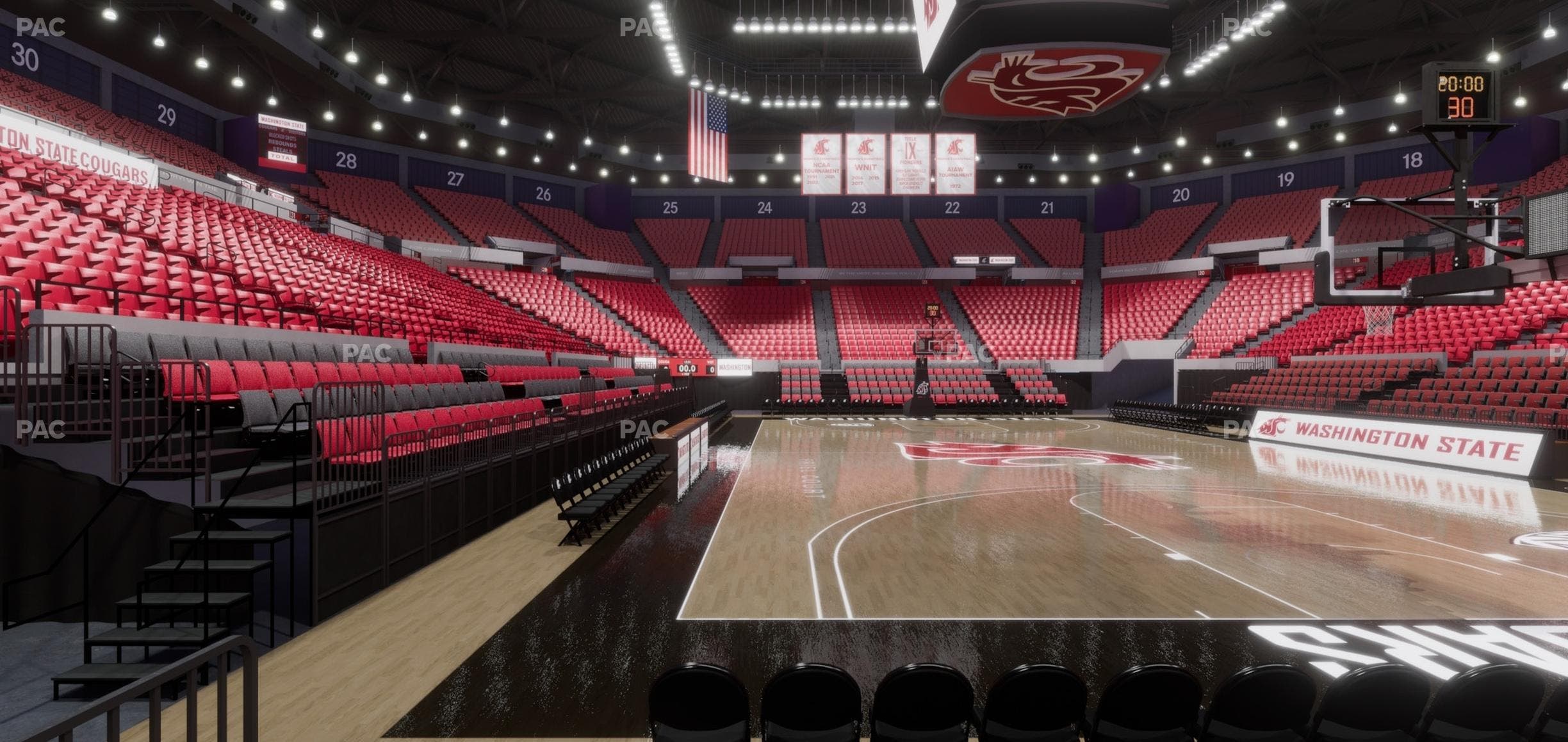 Beasley Coliseum - Section Lower 4 Seat View