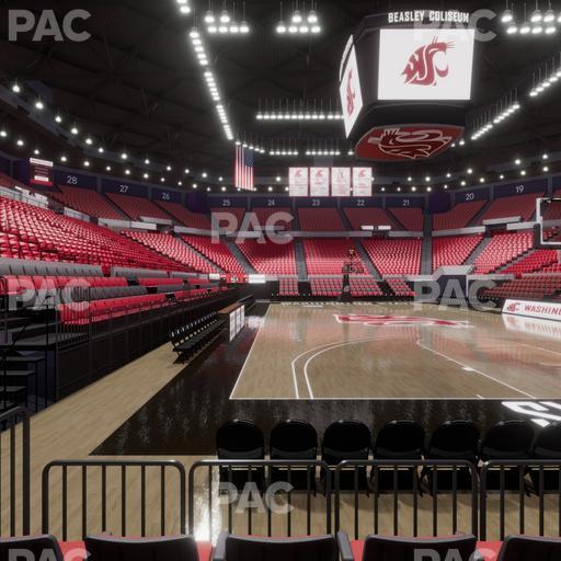 Beasley Coliseum - Section Lower 4 Seat View
