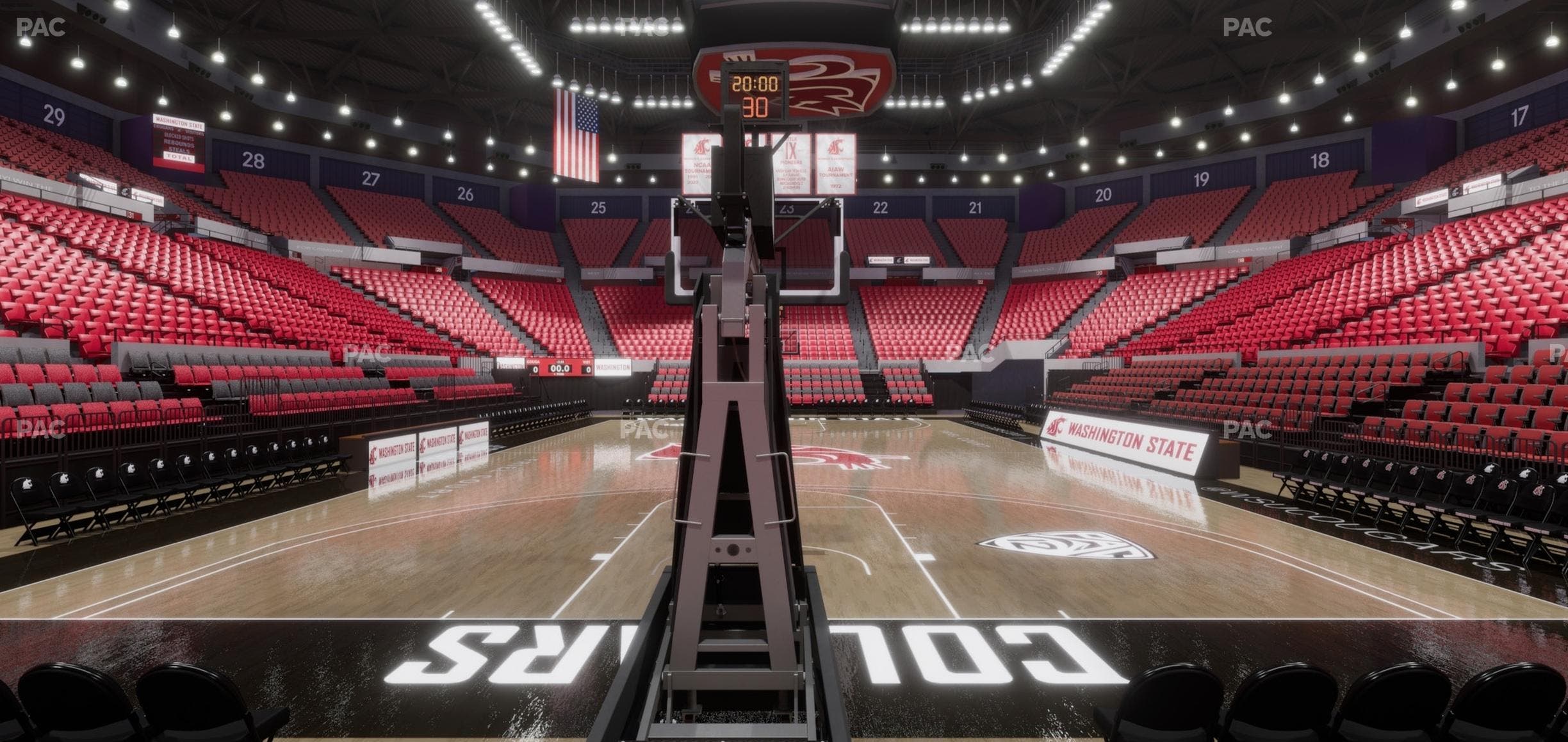 Beasley Coliseum - Section Lower 5 Seat View