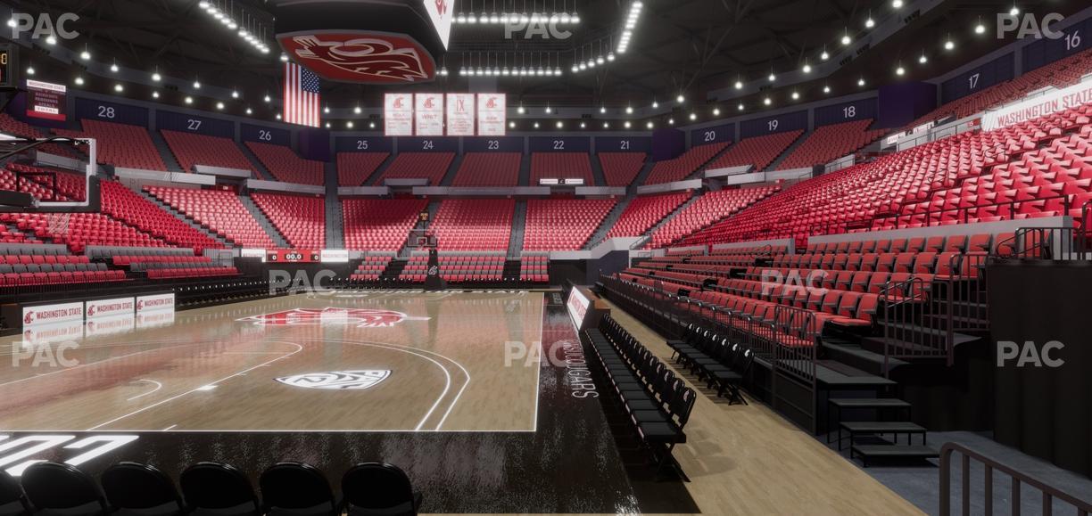 Beasley Coliseum - Section Lower 6 Seat View