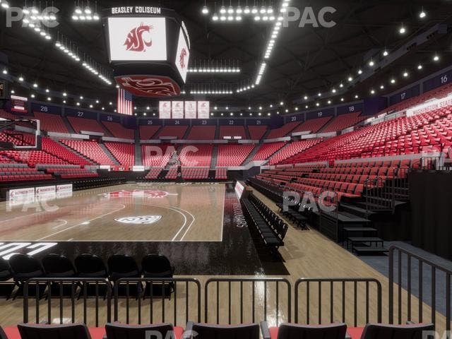 Beasley Coliseum - Section Lower 6 Seat View