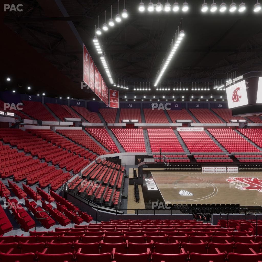 Beasley Coliseum - Section Mezzanine 12 Seat View