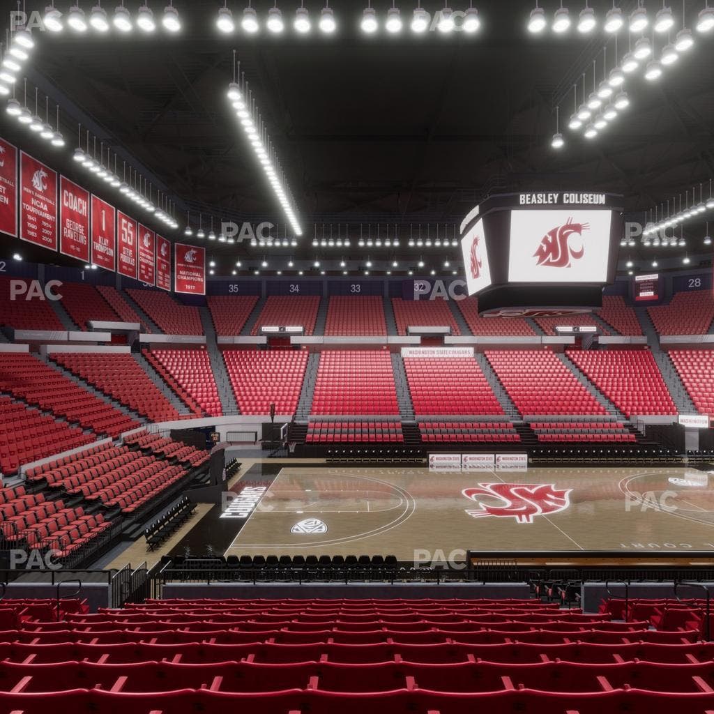 Beasley Coliseum - Section Mezzanine 13 Seat View