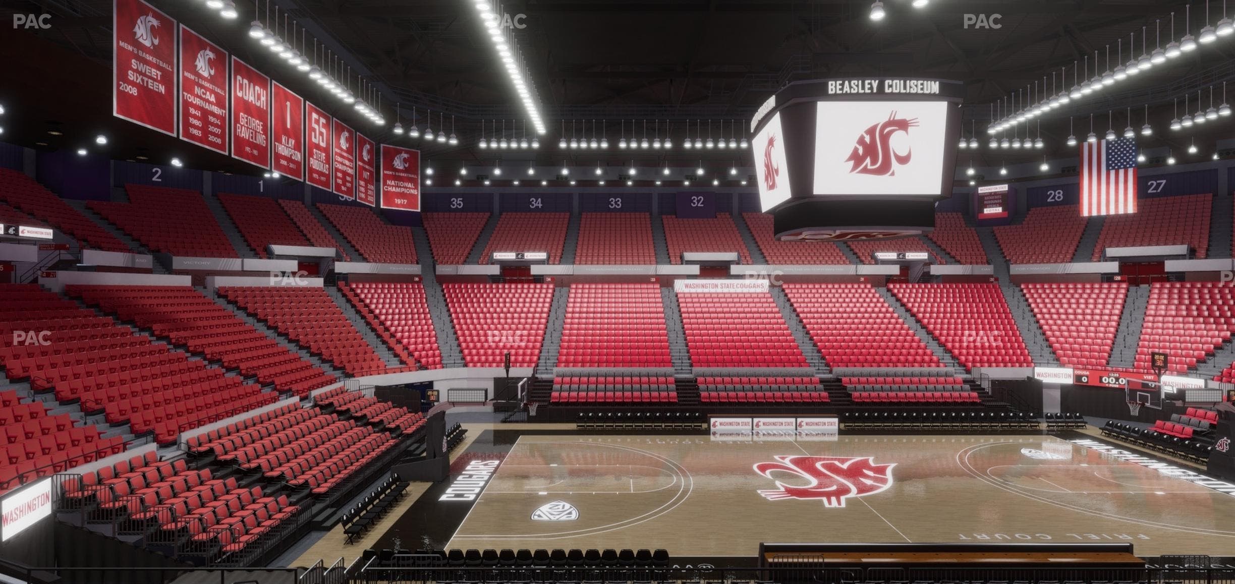 Beasley Coliseum - Section Mezzanine 13 Seat View