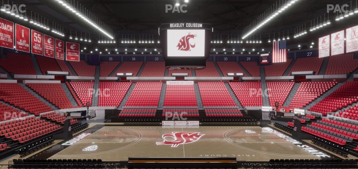 Beasley Coliseum - Section Mezzanine 14 Seat View