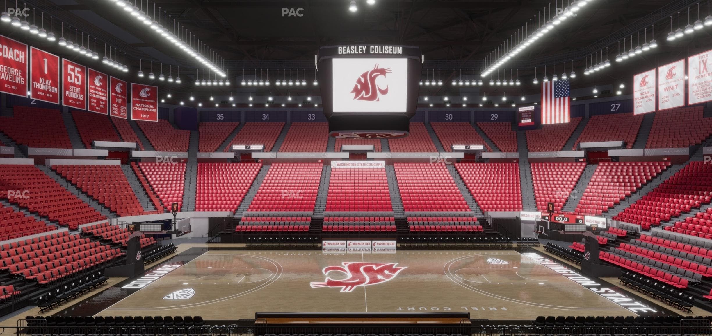 Beasley Coliseum - Section Mezzanine 14 Seat View