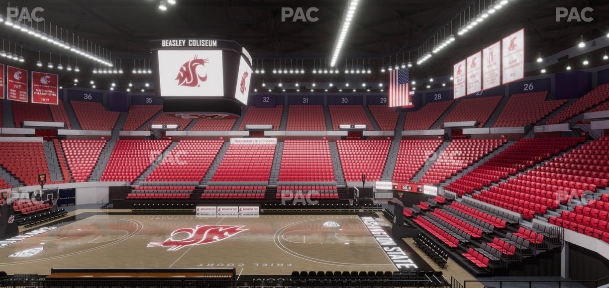 Beasley Coliseum - Section Mezzanine 15 Seat View
