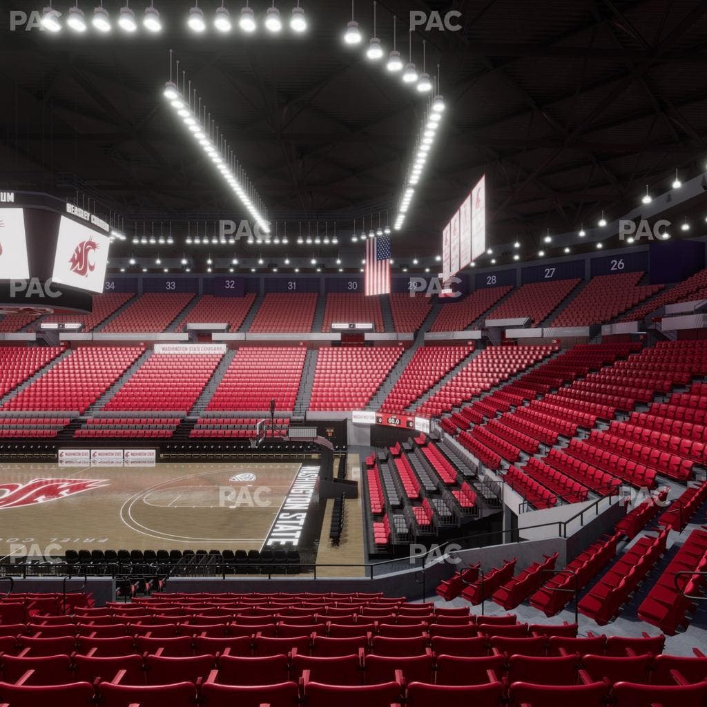 Beasley Coliseum - Section Mezzanine 16 Seat View