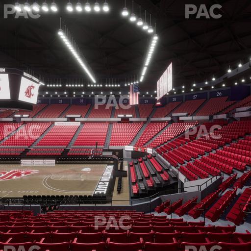 Beasley Coliseum - Section Mezzanine 16 Seat View