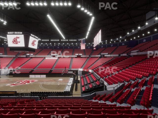 Beasley Coliseum - Section Mezzanine 16 Seat View