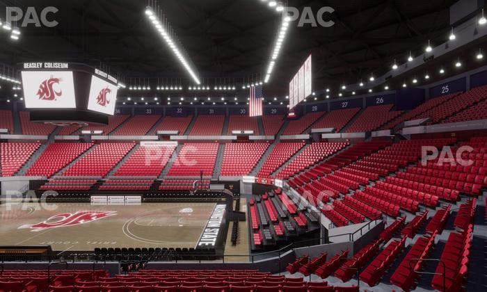 Beasley Coliseum - Section Mezzanine 16 Seat View