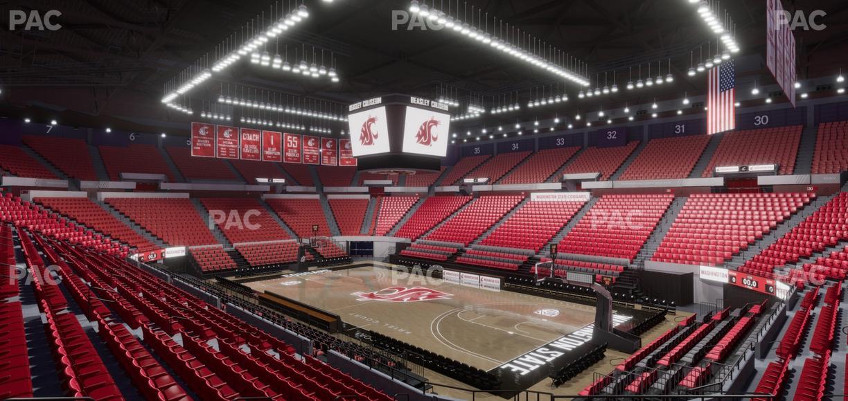 Beasley Coliseum - Section Mezzanine 18 Seat View
