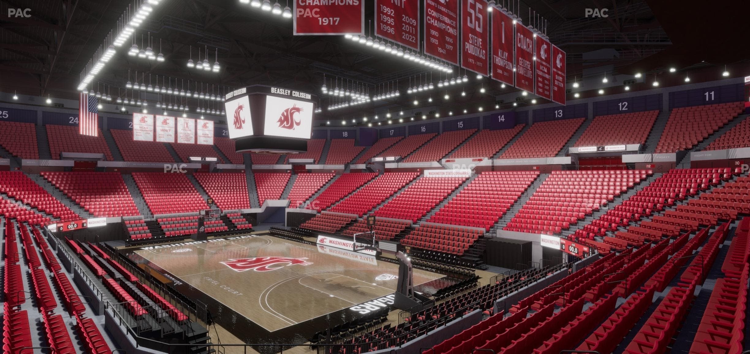 Beasley Coliseum - Section Mezzanine 2 Seat View