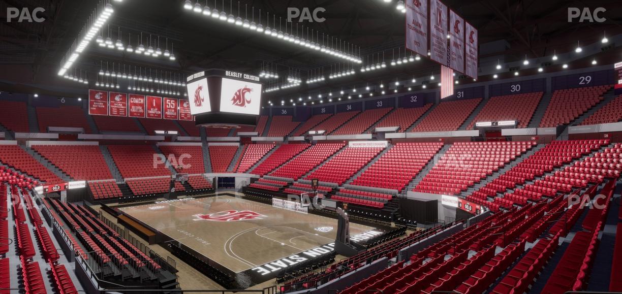 Beasley Coliseum - Section Mezzanine 20 Seat View