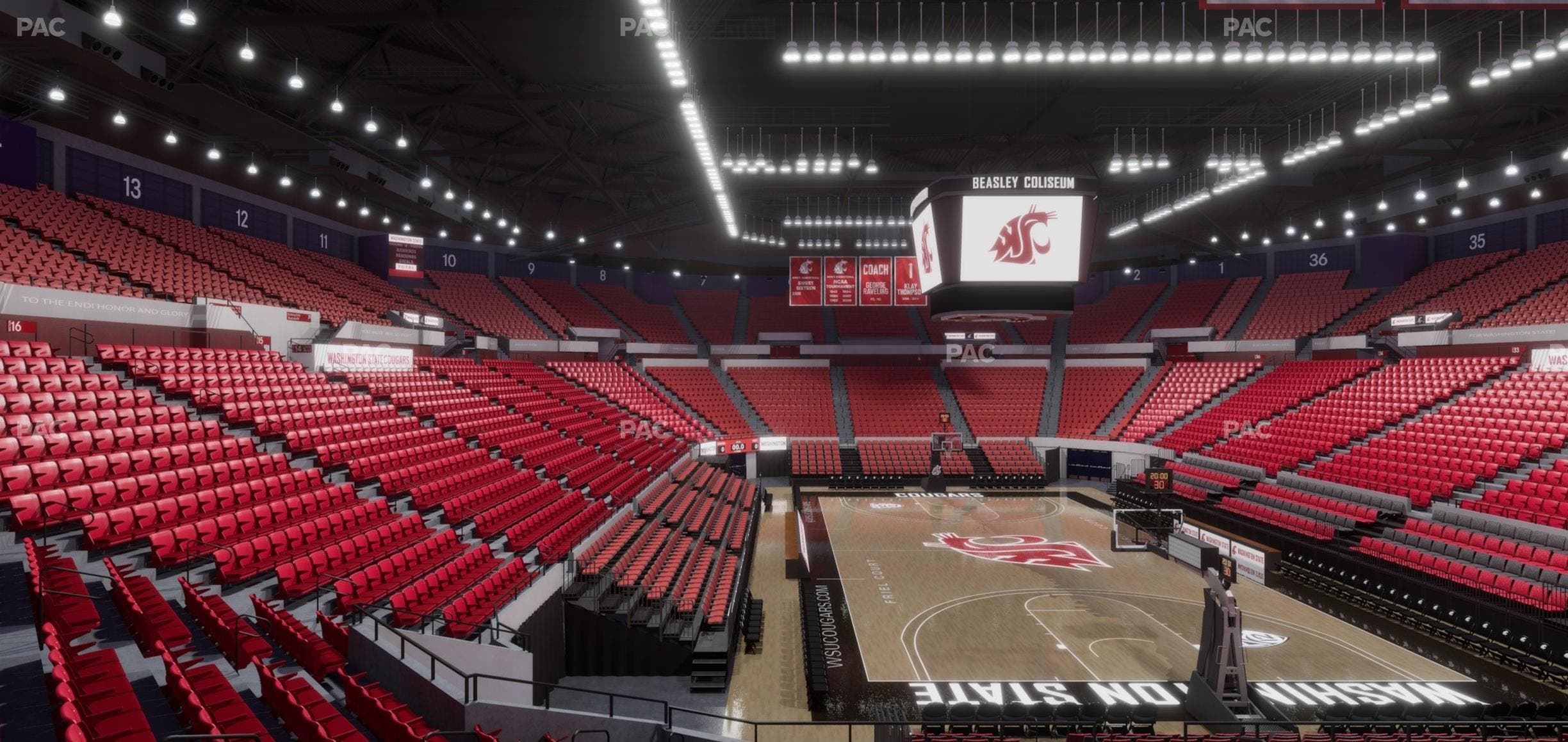 Beasley Coliseum - Section Mezzanine 22 Seat View