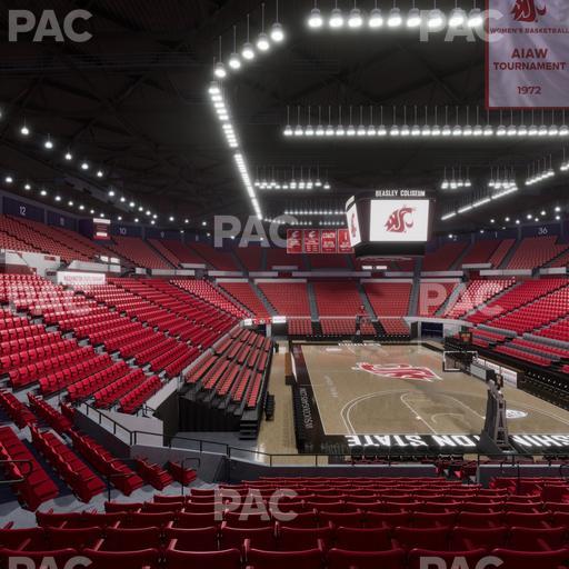 Beasley Coliseum - Section Mezzanine 22 Seat View