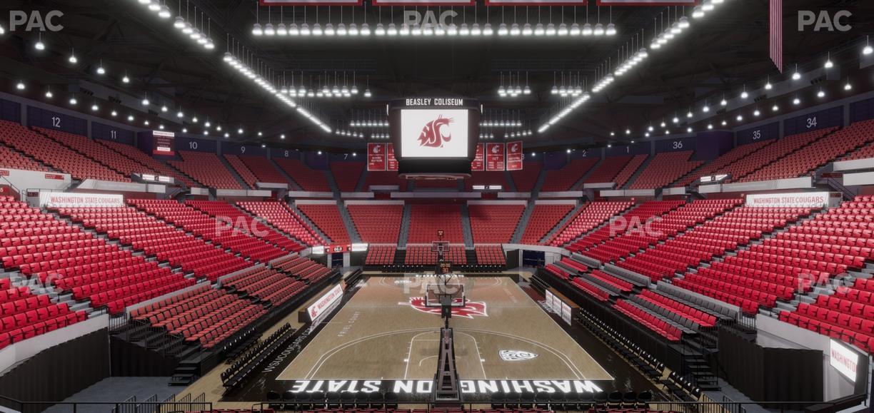 Beasley Coliseum - Section Mezzanine 23 Seat View
