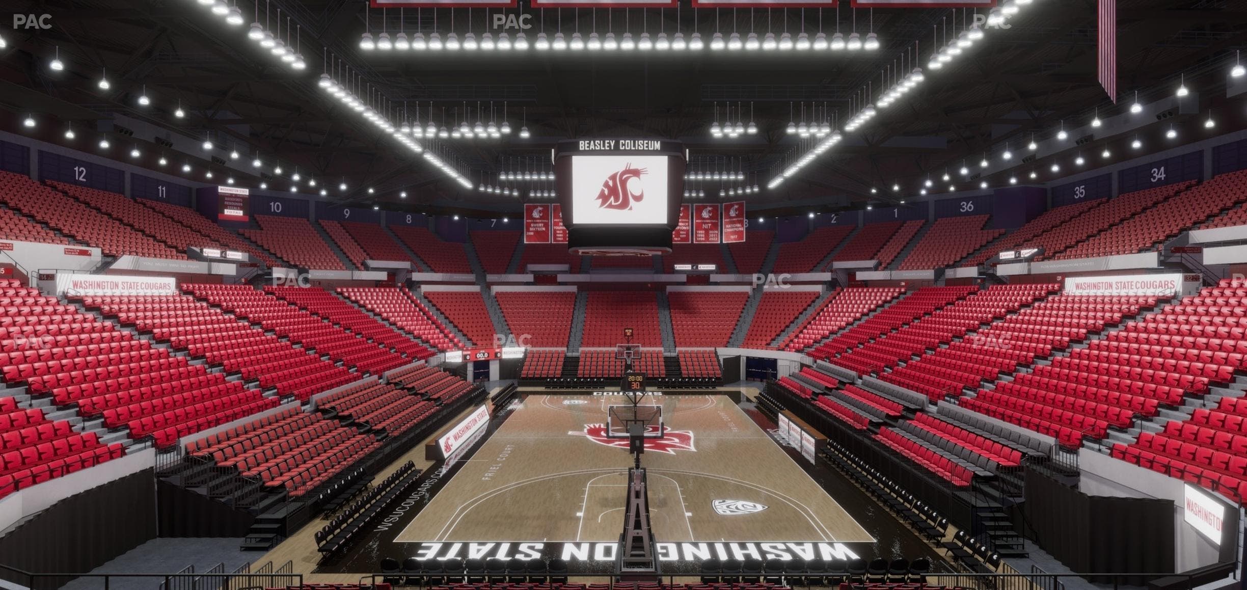 Beasley Coliseum - Section Mezzanine 23 Seat View