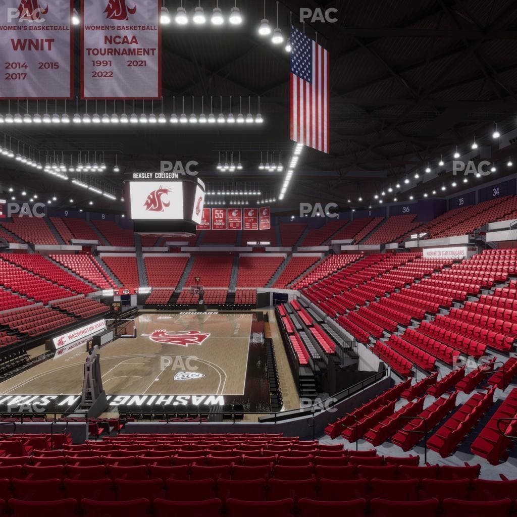 Beasley Coliseum - Section Mezzanine 24 Seat View