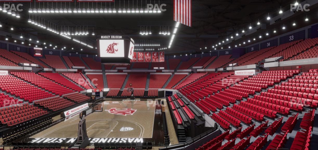 Beasley Coliseum - Section Mezzanine 24 Seat View