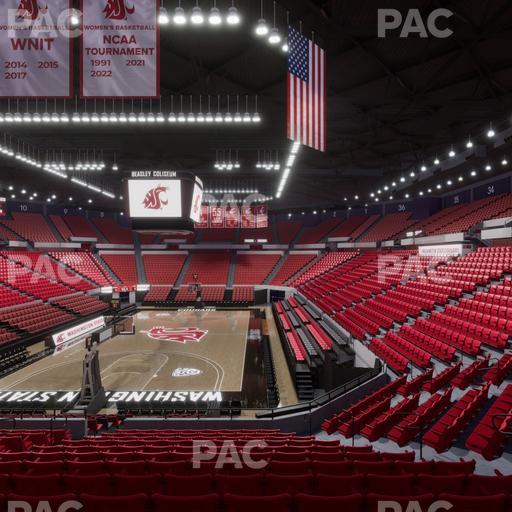 Beasley Coliseum - Section Mezzanine 24 Seat View