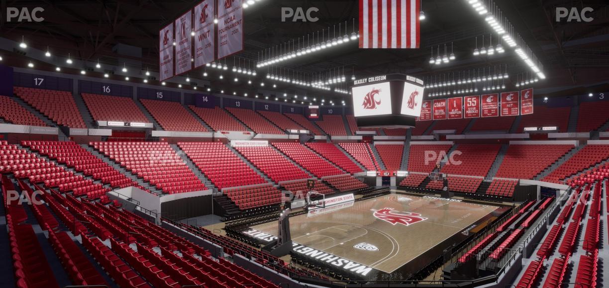 Beasley Coliseum - Section Mezzanine 26 Seat View
