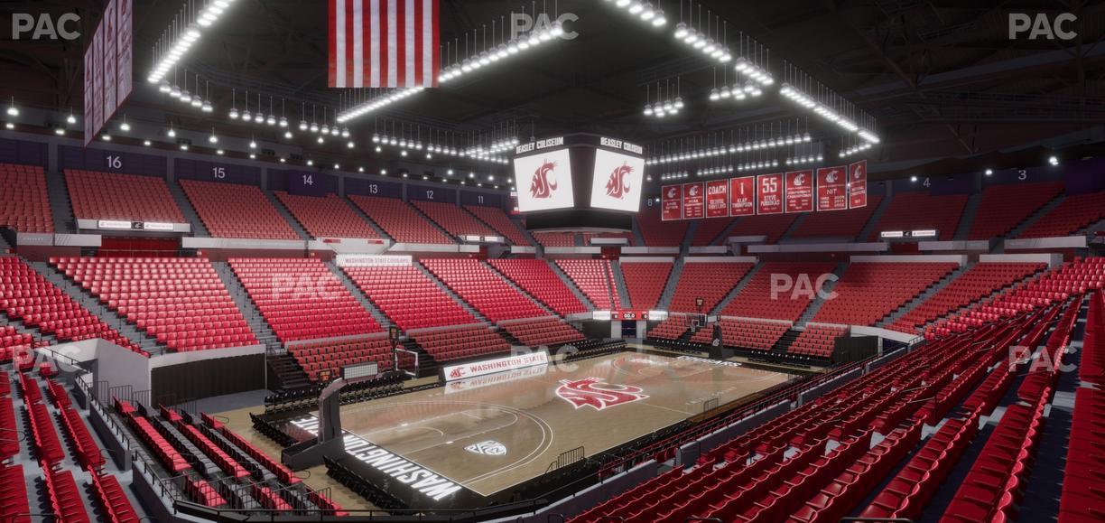 Beasley Coliseum - Section Mezzanine 28 Seat View