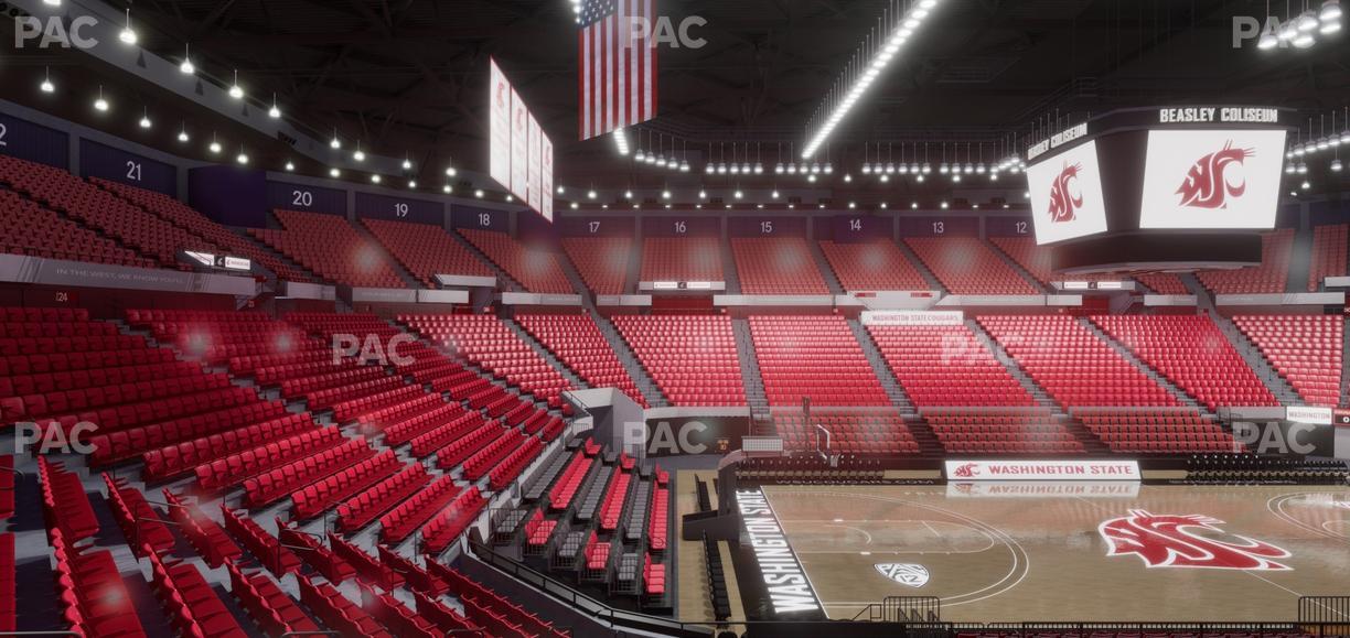 Beasley Coliseum - Section Mezzanine 30 Seat View