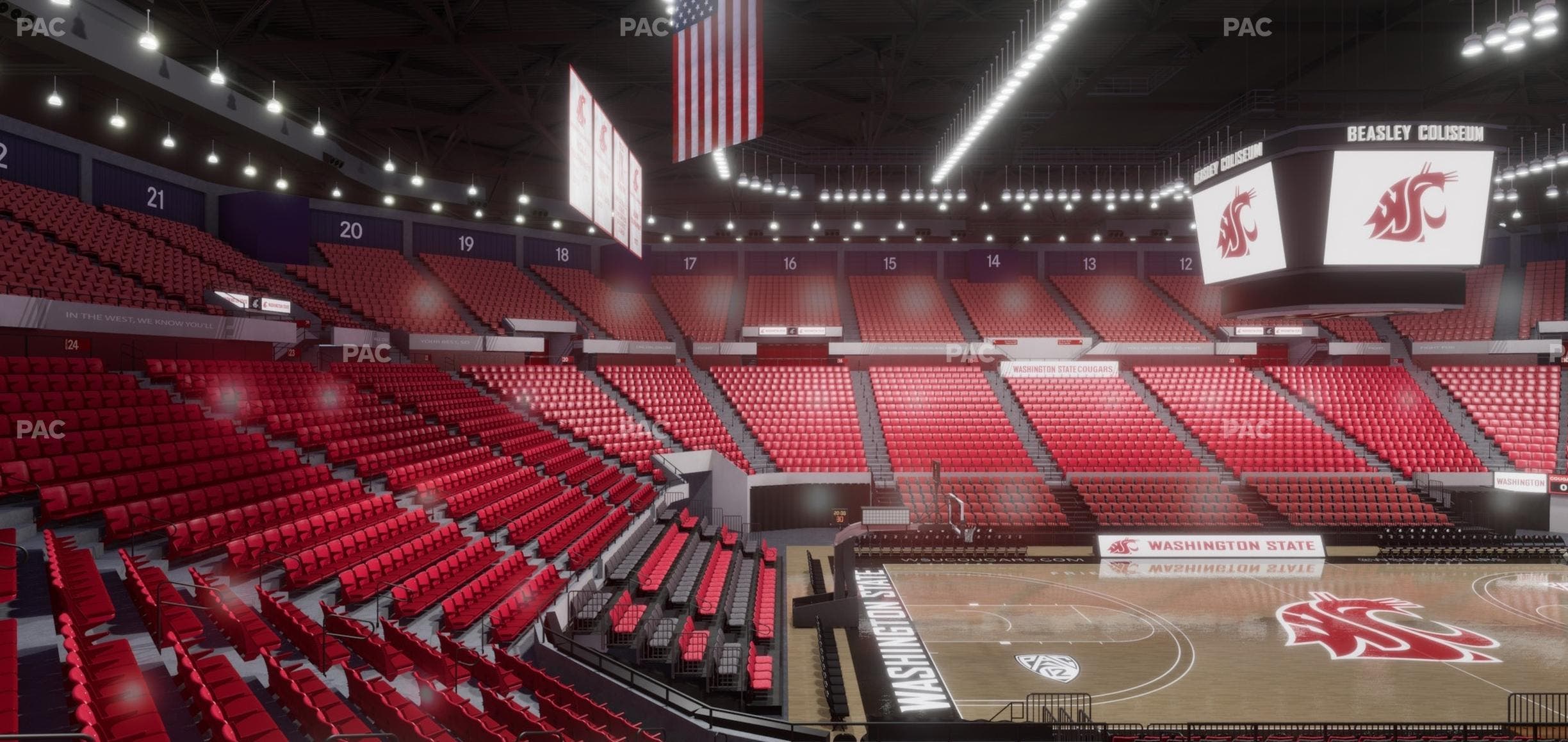 Beasley Coliseum - Section Mezzanine 30 Seat View