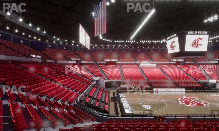 Beasley Coliseum - Section Mezzanine 30 Seat View