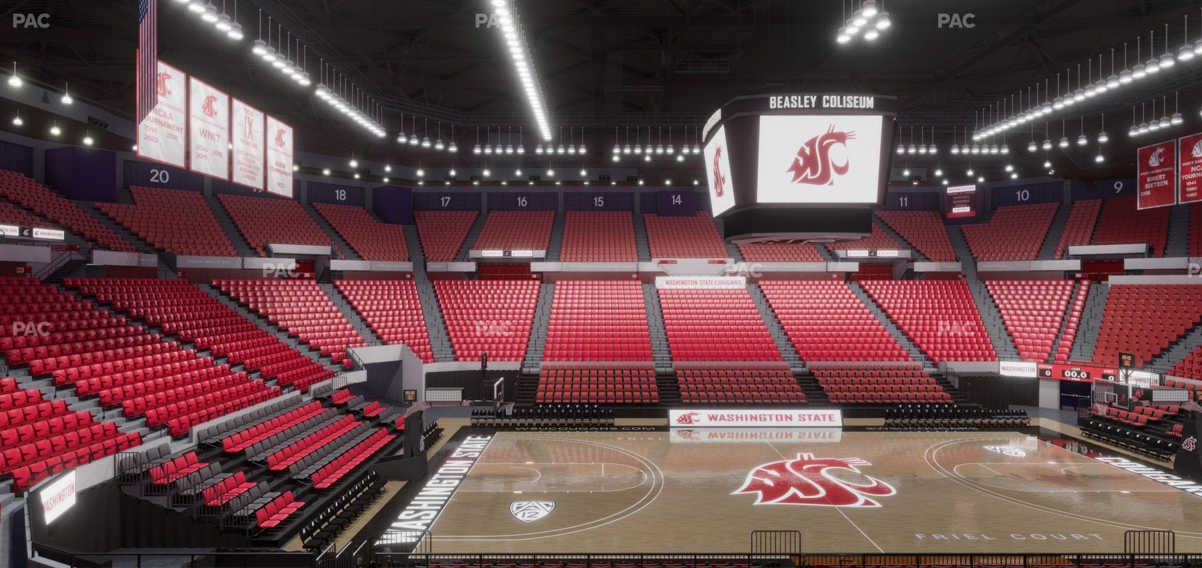 Beasley Coliseum - Section Mezzanine 31 Seat View