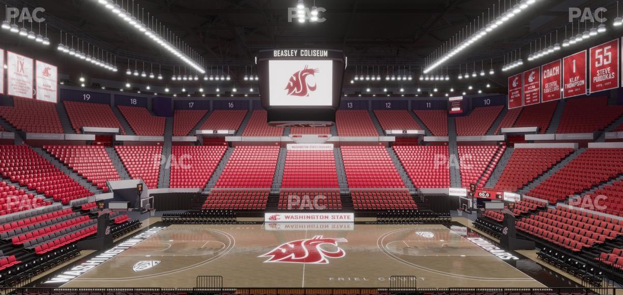 Beasley Coliseum - Section Mezzanine 32 Seat View