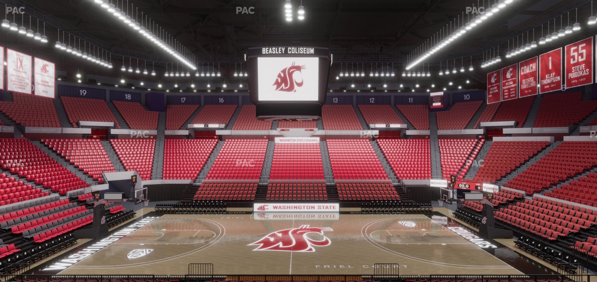 Beasley Coliseum - Section Mezzanine 32 Seat View