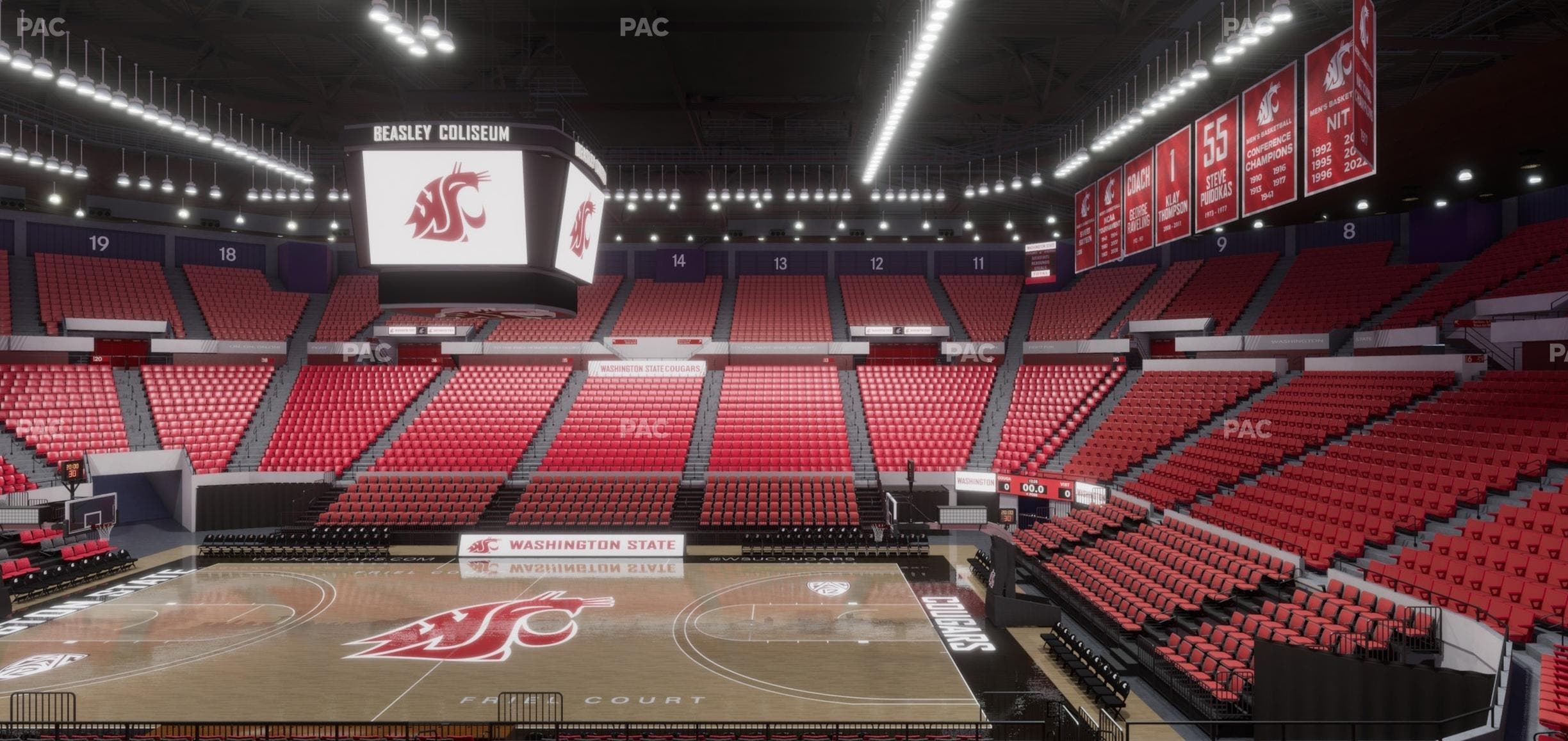 Beasley Coliseum - Section Mezzanine 33 Seat View