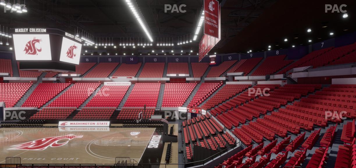 Beasley Coliseum - Section Mezzanine 34 Seat View