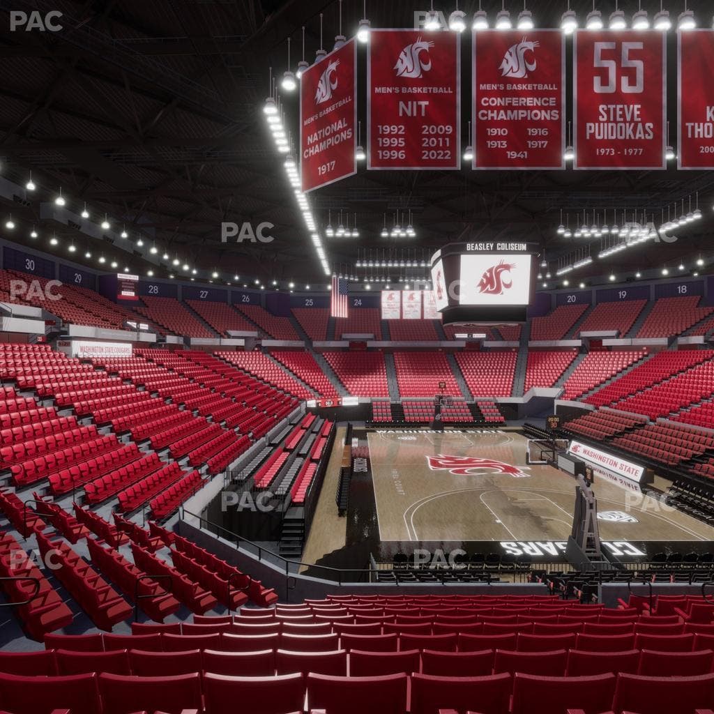 Beasley Coliseum - Section Mezzanine 4 Seat View