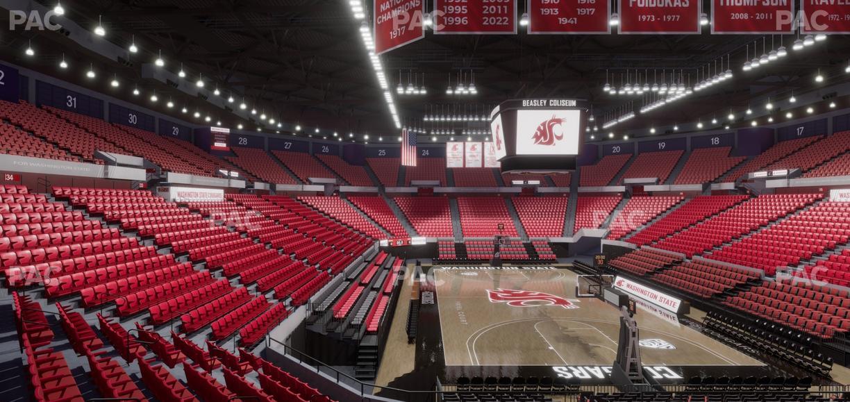 Beasley Coliseum - Section Mezzanine 4 Seat View