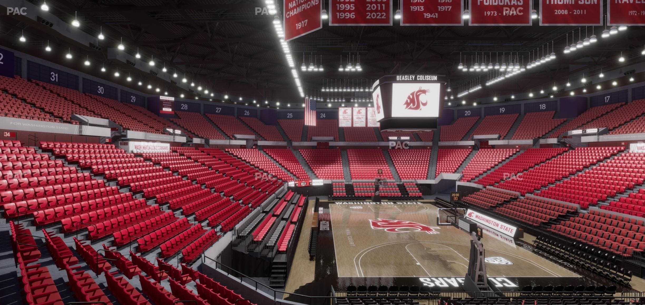 Beasley Coliseum - Section Mezzanine 4 Seat View